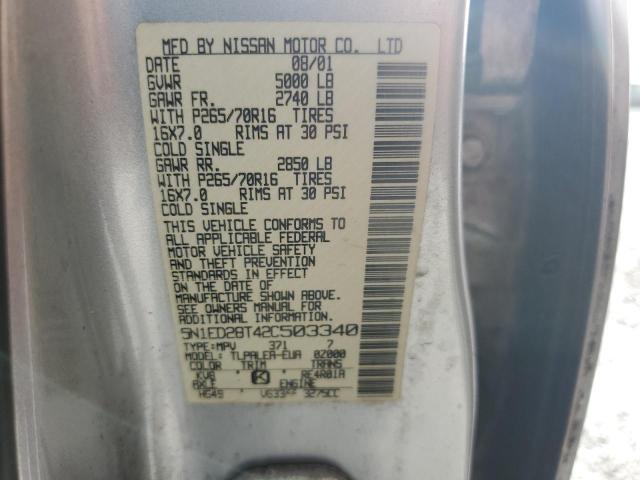 Photo 12 VIN: 5N1ED28T42C503340 - NISSAN XTERRA 