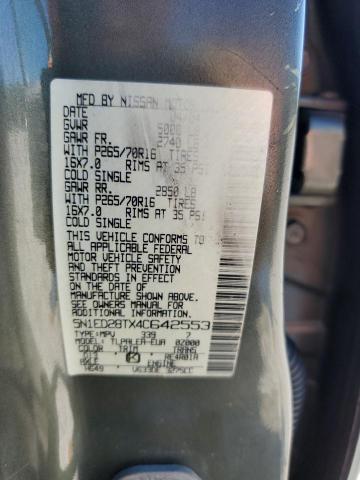 Photo 12 VIN: 5N1ED28TX4C642553 - NISSAN XTERRA XE 