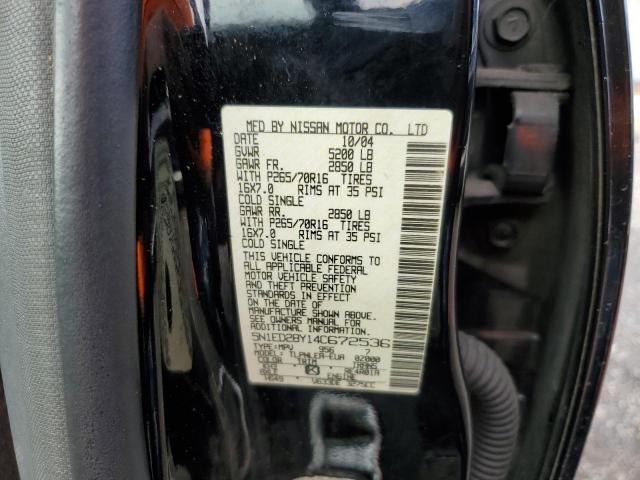 Photo 11 VIN: 5N1ED28Y14C672536 - NISSAN XTERRA XE 