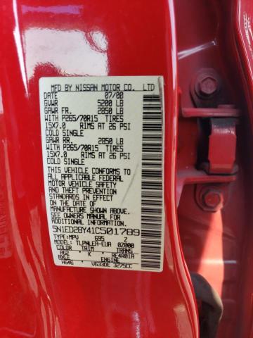 Photo 12 VIN: 5N1ED28Y41C501789 - NISSAN XTERRA XE 