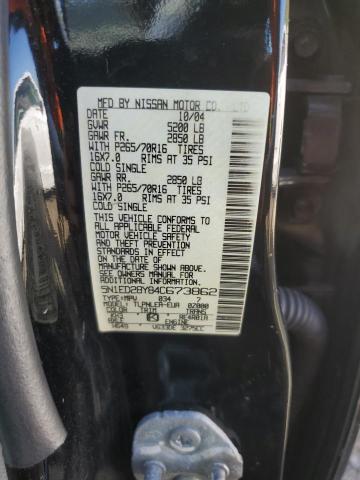 Photo 11 VIN: 5N1ED28Y84C673862 - NISSAN XTERRA XE 