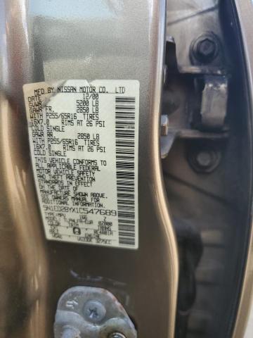 Photo 12 VIN: 5N1ED28YX1C547689 - NISSAN XTERRA XE 