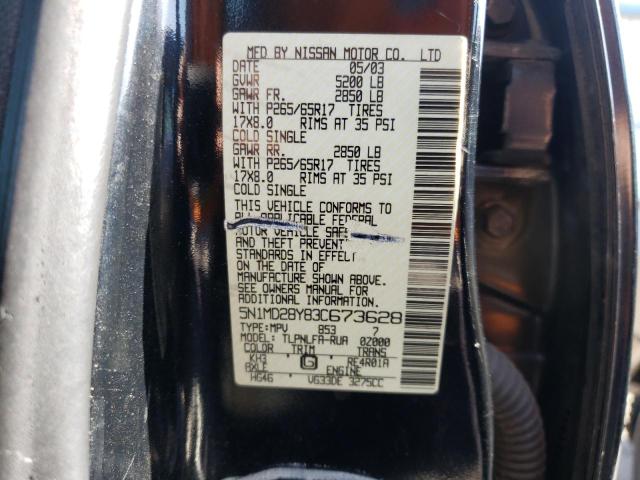 Photo 9 VIN: 5N1MD28Y83C673628 - NISSAN XTERRA SE 