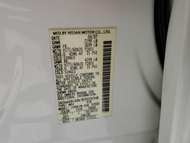 Photo 12 VIN: 5N3AA08C68N900998 - INFINITI QX56 