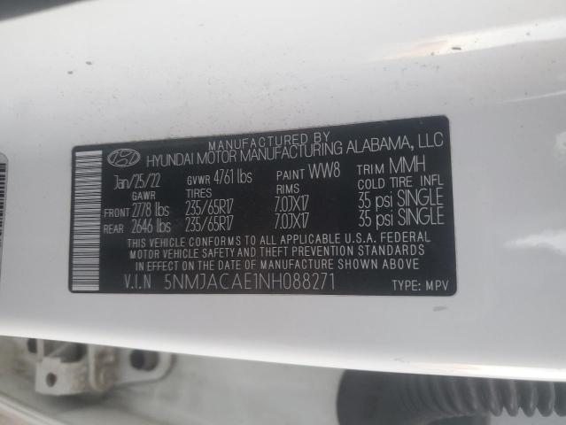 Photo 12 VIN: 5NMJACAE1NH088271 - HYUNDAI TUCSON SE 