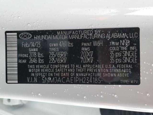 Photo 11 VIN: 5NMJACAE1PH234185 - HYUNDAI TUCSON SE 