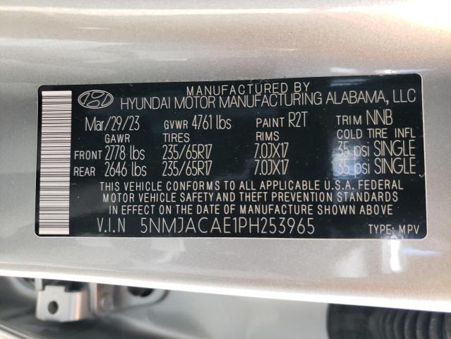 Photo 12 VIN: 5NMJACAE1PH253965 - HYUNDAI TUCSON SE 