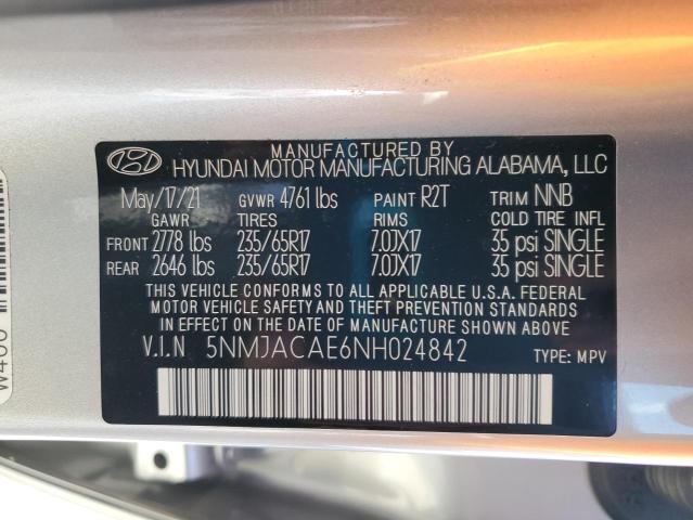 Photo 9 VIN: 5NMJACAE6NH024842 - HYUNDAI TUCSON SE 