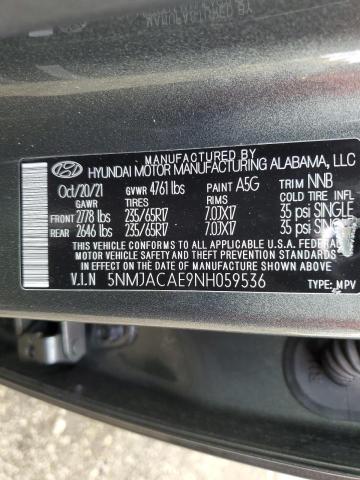 Photo 11 VIN: 5NMJACAE9NH059536 - HYUNDAI TUCSON SE 