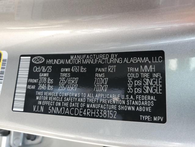 Photo 13 VIN: 5NMJACDE4RH338152 - HYUNDAI TUCSON SE 