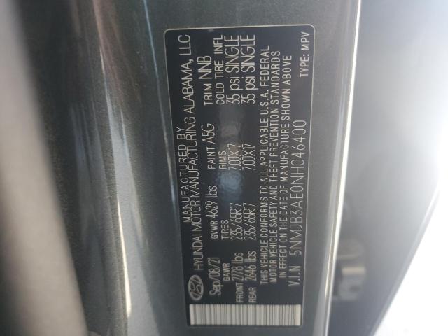 Photo 12 VIN: 5NMJB3AE0NH046400 - HYUNDAI TUCSON SEL 