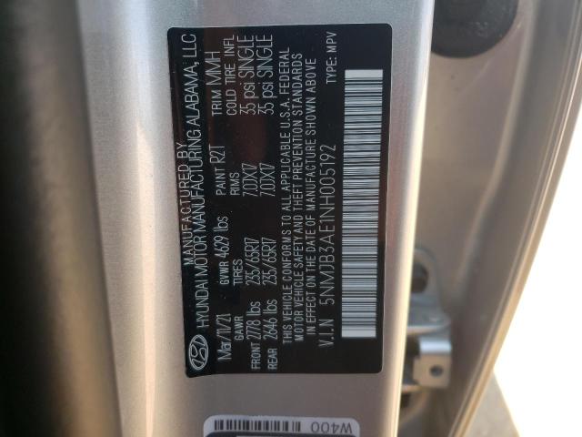 Photo 11 VIN: 5NMJB3AE1NH005192 - HYUNDAI TUCSON SEL 