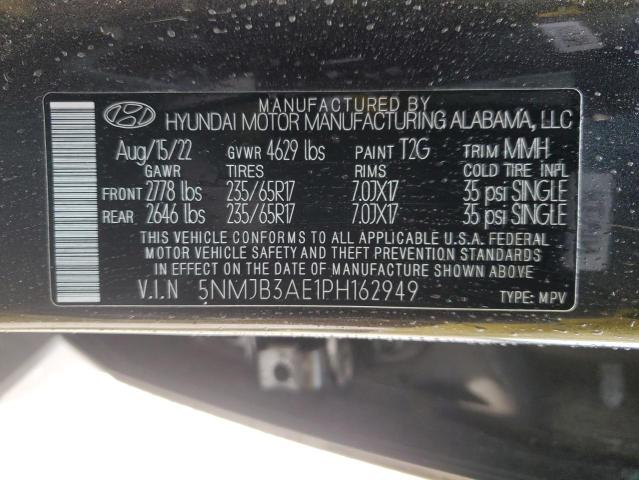 Photo 12 VIN: 5NMJB3AE1PH162949 - HYUNDAI TUCSON 