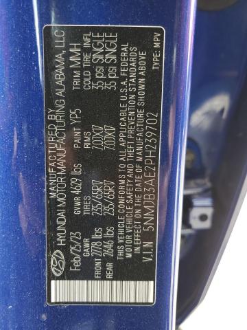 Photo 12 VIN: 5NMJB3AE2PH239702 - HYUNDAI TUCSON SEL 