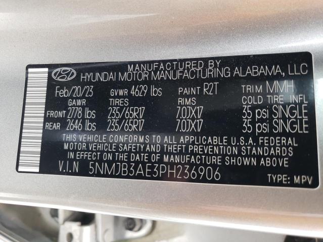 Photo 12 VIN: 5NMJB3AE3PH236906 - HYUNDAI TUCSON SEL 