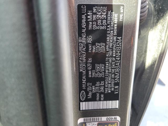 Photo 12 VIN: 5NMJB3AE4NH133264 - HYUNDAI TUCSON SEL 