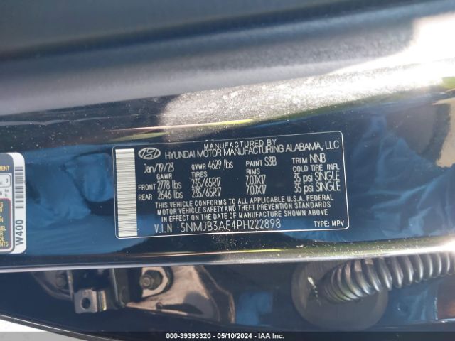 Photo 8 VIN: 5NMJB3AE4PH222898 - HYUNDAI TUCSON 