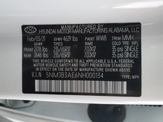 Photo 13 VIN: 5NMJB3AE6NH000134 - HYUNDAI TUCSON SEL 