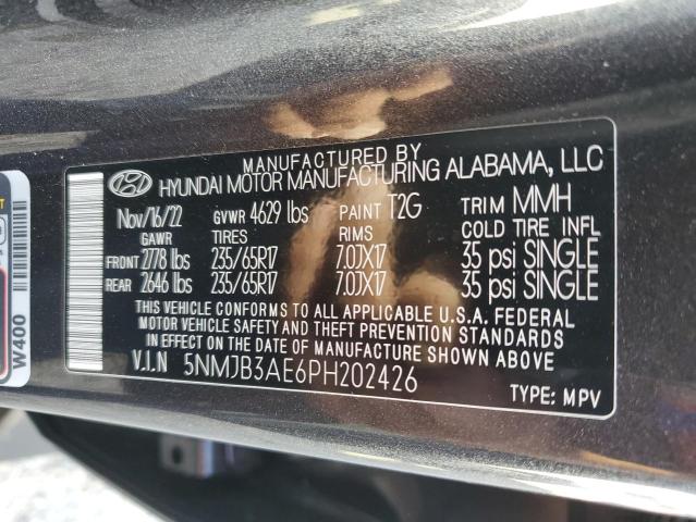 Photo 13 VIN: 5NMJB3AE6PH202426 - HYUNDAI TUCSON SEL 