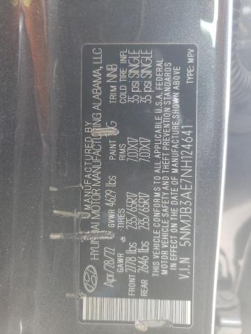 Photo 13 VIN: 5NMJB3AE7NH124641 - HYUNDAI TUCSON SEL 