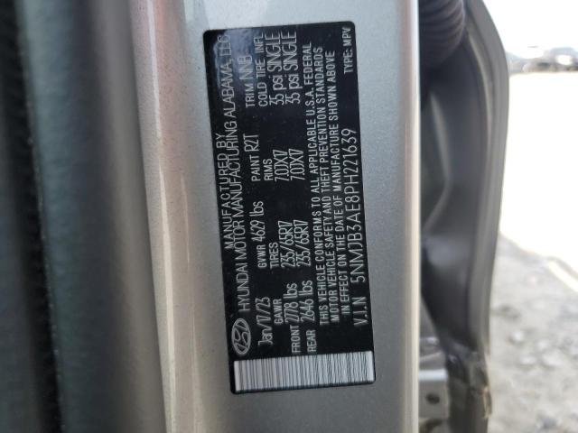 Photo 12 VIN: 5NMJB3AE8PH221639 - HYUNDAI TUCSON SEL 