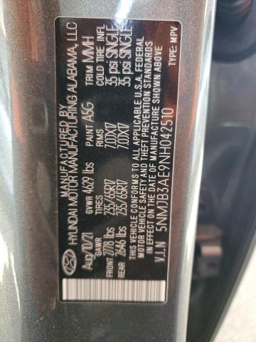 Photo 11 VIN: 5NMJB3AE9NH042510 - HYUNDAI TUCSON 