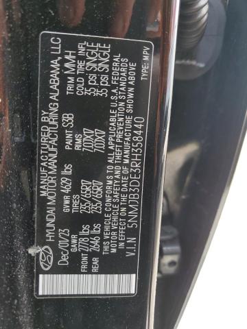 Photo 12 VIN: 5NMJB3DE3RH358440 - HYUNDAI TUCSON SEL 