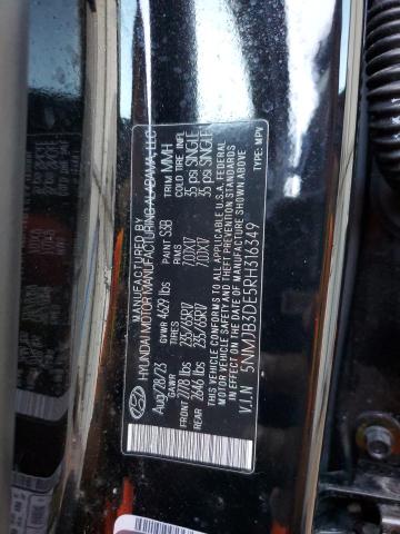 Photo 12 VIN: 5NMJB3DE5RH316349 - HYUNDAI TUCSON SEL 