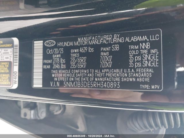 Photo 8 VIN: 5NMJB3DE5RH340893 - HYUNDAI TUCSON 