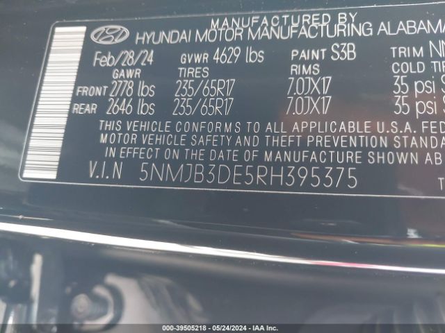 Photo 8 VIN: 5NMJB3DE5RH395375 - HYUNDAI TUCSON 