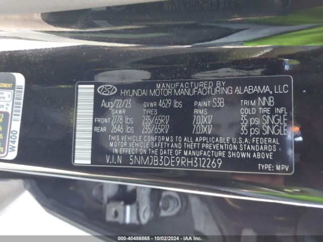 Photo 8 VIN: 5NMJB3DE9RH312269 - HYUNDAI TUCSON 