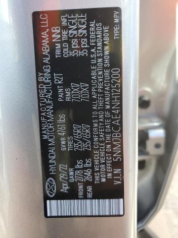 Photo 9 VIN: 5NMJBCAE4NH125200 - HYUNDAI TUCSON SEL 