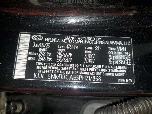 Photo 12 VIN: 5NMJBCAE5PH217838 - HYUNDAI TUCSON SEL 