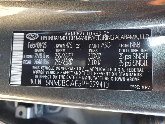 Photo 11 VIN: 5NMJBCAE5PH229410 - HYUNDAI TUCSON 