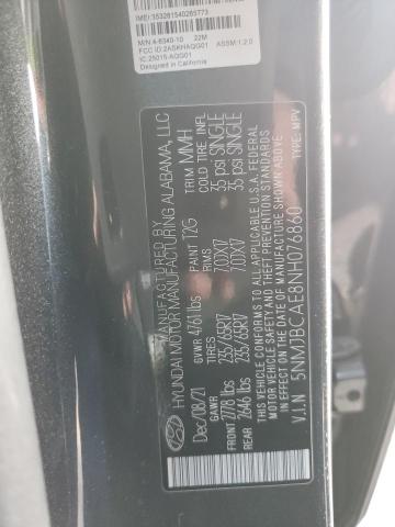 Photo 12 VIN: 5NMJBCAE8NH076860 - HYUNDAI TUCSON SEL 