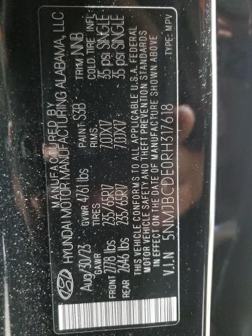 Photo 13 VIN: 5NMJBCDE0RH317618 - HYUNDAI TUCSON 