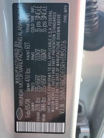 Photo 12 VIN: 5NMJBCDE0RH385076 - HYUNDAI TUCSON 