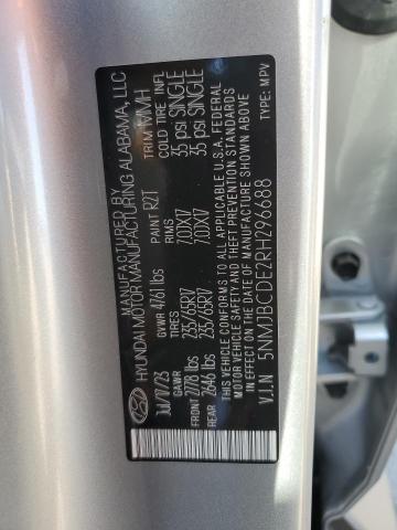 Photo 13 VIN: 5NMJBCDE2RH296688 - HYUNDAI TUCSON SEL 