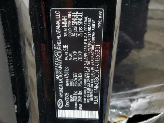 Photo 12 VIN: 5NMJBCDE2RH365301 - HYUNDAI TUCSON SEL 