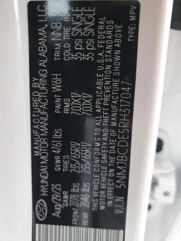 Photo 12 VIN: 5NMJBCDE5RH317047 - HYUNDAI TUCSON 