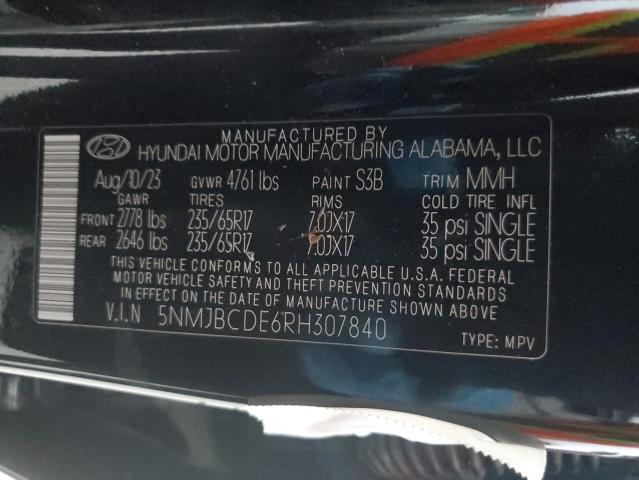 Photo 12 VIN: 5NMJBCDE6RH307840 - HYUNDAI TUCSON SEL 