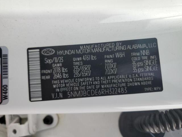 Photo 13 VIN: 5NMJBCDE6RH322483 - HYUNDAI TUCSON SEL 