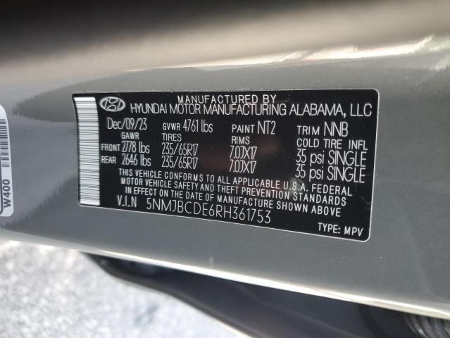 Photo 11 VIN: 5NMJBCDE6RH361753 - HYUNDAI TUCSON 