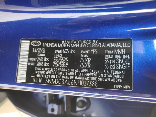 Photo 12 VIN: 5NMJC3AE6NH037388 - HYUNDAI TUCSON SEL 