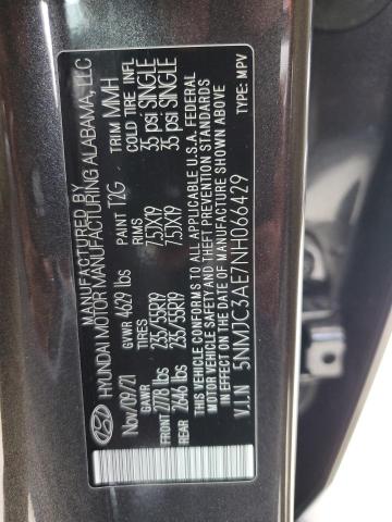 Photo 12 VIN: 5NMJC3AE7NH066429 - HYUNDAI TUCSON 