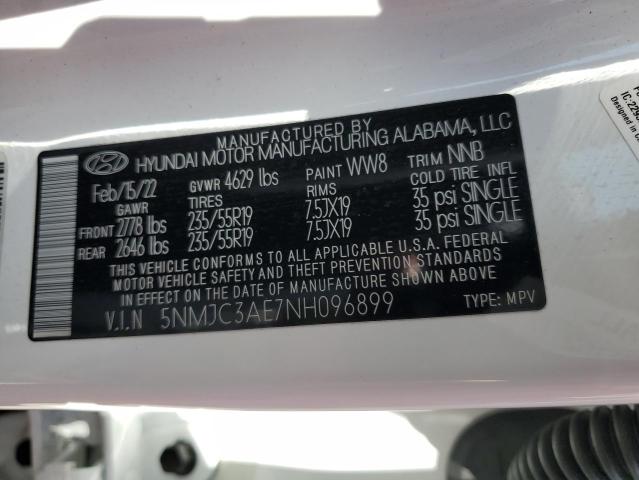 Photo 13 VIN: 5NMJC3AE7NH096899 - HYUNDAI TUCSON SEL 