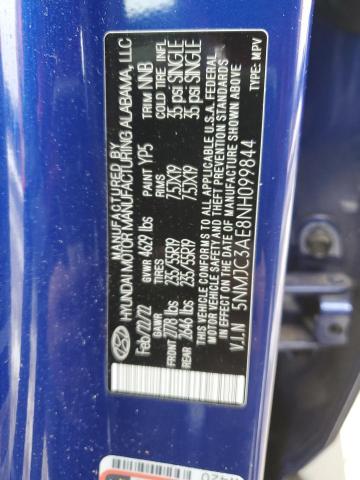 Photo 11 VIN: 5NMJC3AE8NH099844 - HYUNDAI TUCSON 