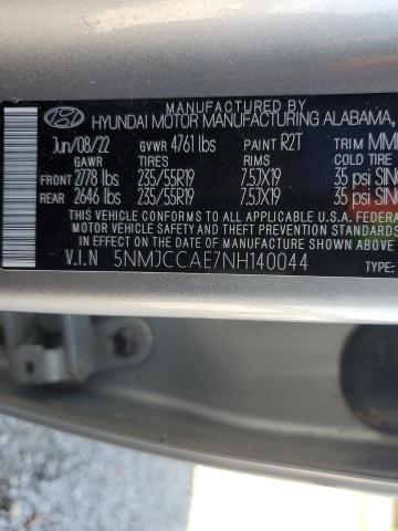 Photo 12 VIN: 5NMJCCAE7NH140044 - HYUNDAI TUCSON SEL 