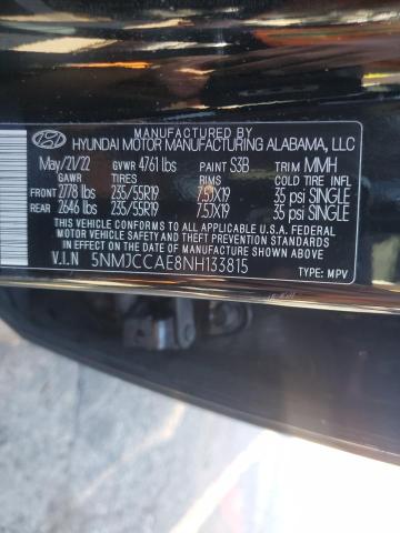 Photo 12 VIN: 5NMJCCAE8NH133815 - HYUNDAI TUCSON SEL 