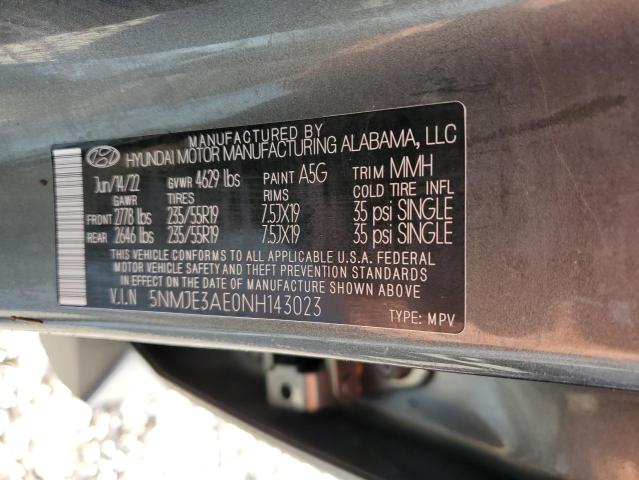 Photo 9 VIN: 5NMJE3AE0NH143023 - HYUNDAI TUCSON LIM 